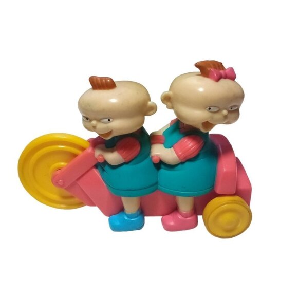 Burger King 1998 Viacom Phil and Lil Rugrats ride Bicycle Built for Two Toy - Picture 1 of 4
